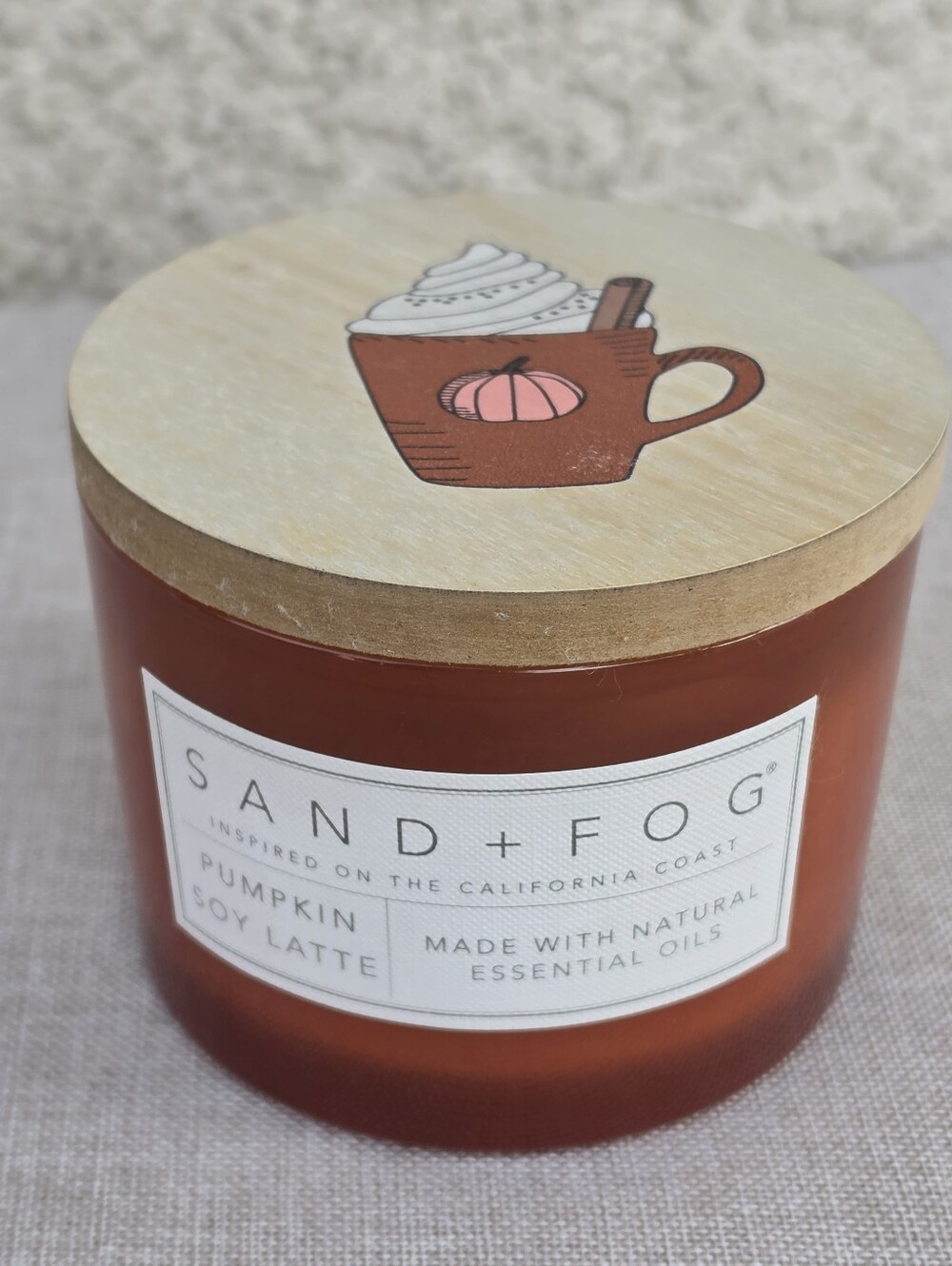 Sand + Fog Pumpkin Soy Latte Scented Candle - 12oz. 2-Wick New